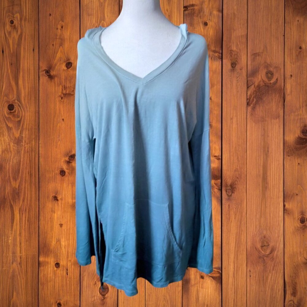 Promesa Bell Sleeve Oversized Ombre Hoodie Size Small Casual Boho Hippie